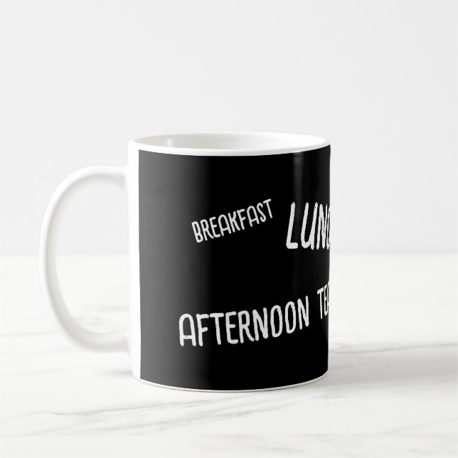 Taza De Café Todas las comidas Desayuno Comida Cena Negro (Izquierda)