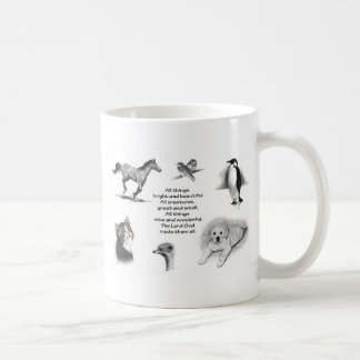 Taza De Café Todas las criaturas grandes y pequeñas: Animales: