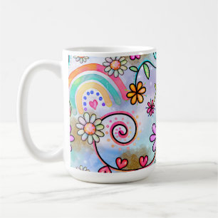 Taza De Café Todas las flores, el corazón y las lluvias