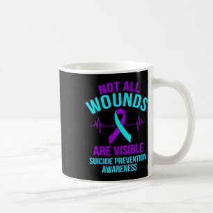 Taza De Café Todas las heridas son visibles Feliz Conciencia Su