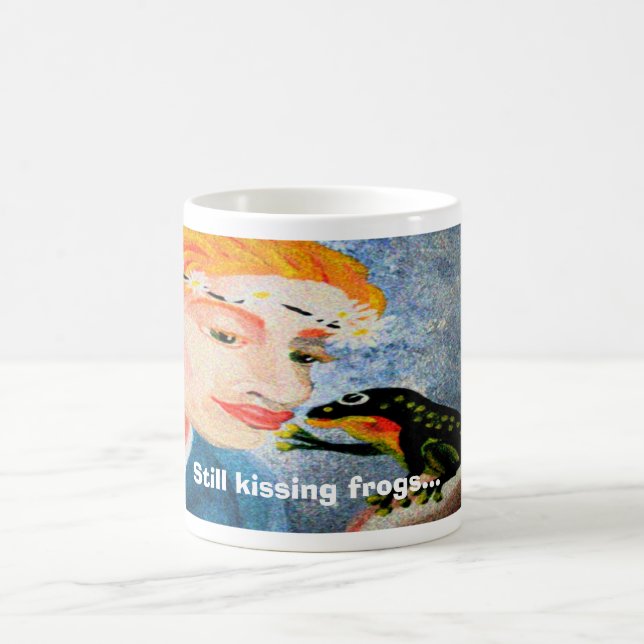 Taza De Café Todavía besando ranas... (Centro)