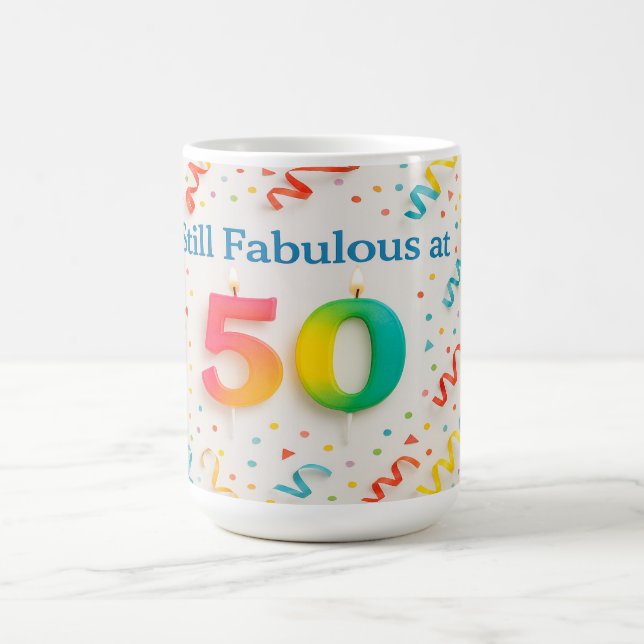 Taza De Café Todavía fabuloso a los 50 (Centro)
