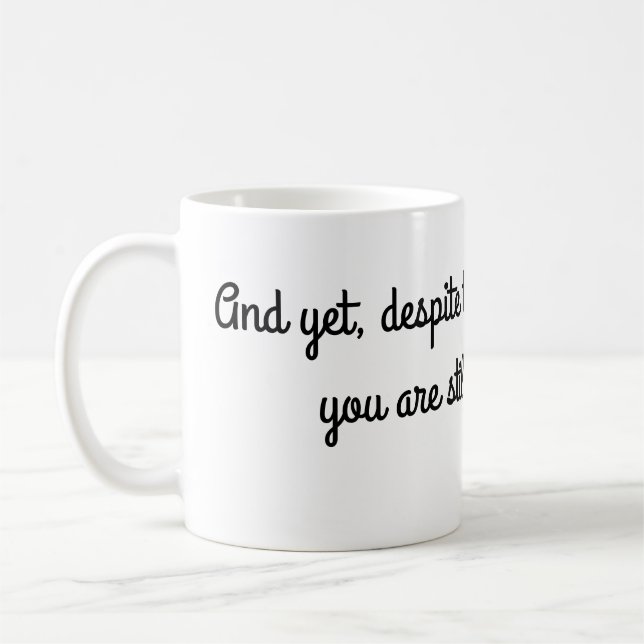 Taza De Café Todavía hablando conmigo (Izquierda)