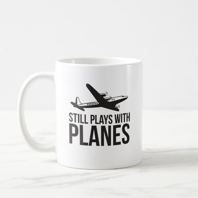 Taza De Café Todavía juegos con los aviones - ingeniería (Izquierda)