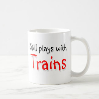 Taza De Café Todavía juegos con los trenes