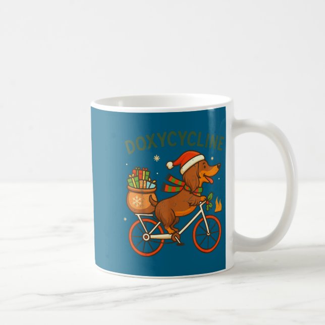 Taza De Café Toddler Doxycycline Long Hair Dachshund Christmas  (Derecha)