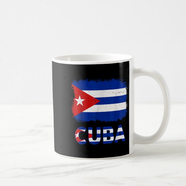 Taza De Café Toddler White Cuban La Cubanita Cuba Flag Hispanic (Derecha)