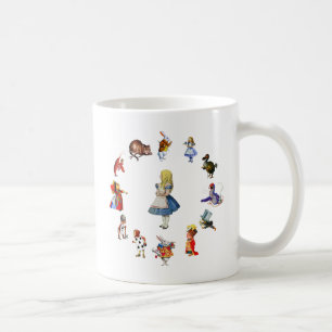 TAZA DE CAFÉ TODO ALREDEDOR DE ALICE EN WONDERLAND