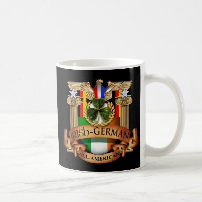 Taza De Café Todo-Americano alemán irlandés (Derecha)
