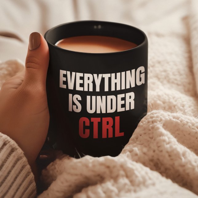 Taza De Café Todo bajo CTRL, divertida programadora de codifica (Subido por el creador)