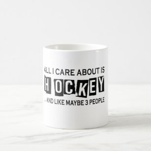 Taza De Café Todo cuidado de I es alrededor hockey