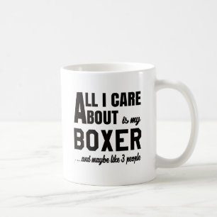 Taza De Café Todo cuidado de i es alrededor mi boxeador
