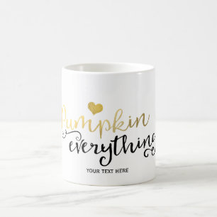 Taza De Café TODO DE CALABAZA Otoño Black & Gold
