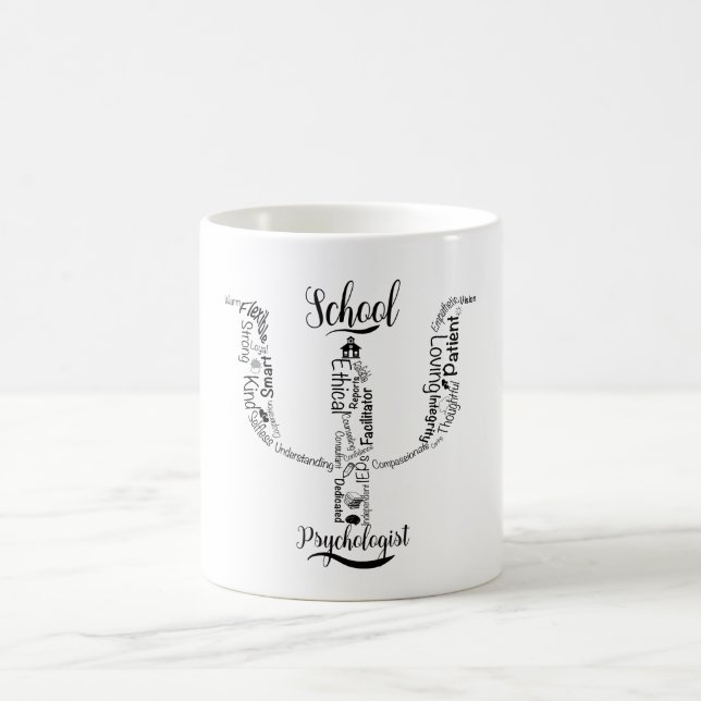 Taza De Café Todo el calambre del psicólogo escolar (Centro)