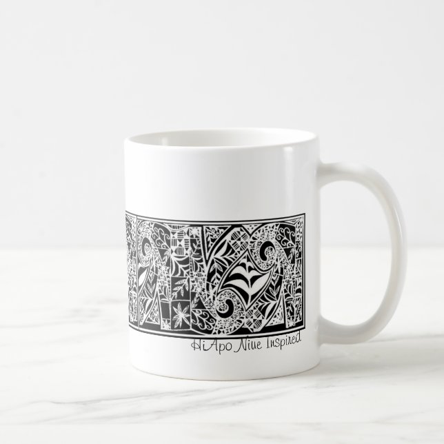 Taza De Café Todo el HiApo Niue inspirado (Derecha)