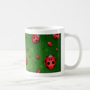 Taza De Café Todo es lleno de mariquitas