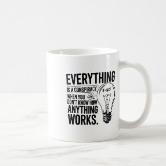 Taza De Café Todo Es Una Conspiración. Pegatina