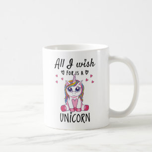 Taza De Café Todo lo que deseo es un Unicornio