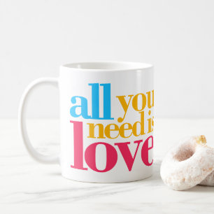 Taza De Café Todo lo que necesitas es amor