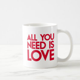 Taza De Café Todo Lo Que Necesitas Es Amor.