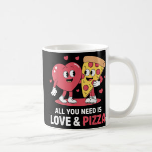 Taza De Café Todo Lo Que Necesitas Es Amor Y Pizza Funny Valent