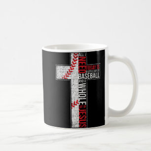 Taza De Café Todo Lo Que Necesito Es Béisbol Y Jesús Cristiano 