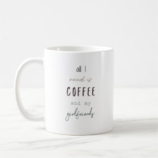 Taza De Café Todo lo que necesito es café y amigas