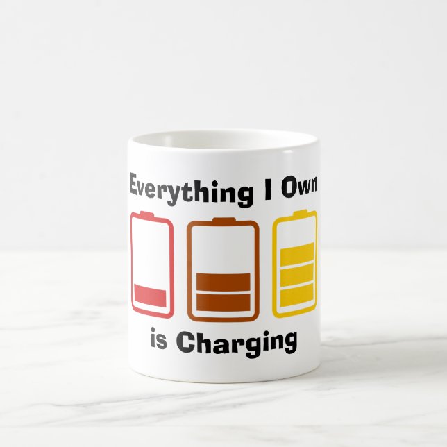 Taza De Café Todo lo que poseo es carga (Centro)