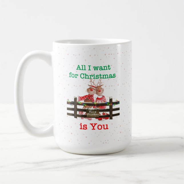 Taza De Café Todo lo que quiero Navidades es tú - Mug (Izquierda)