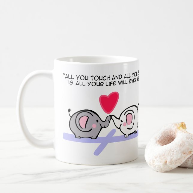 Taza De Café Todo lo que tocas (Con donut)