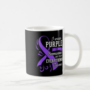 Taza De Café Todo Para Mí Epilepsia Day Purple Ribbon Epilep