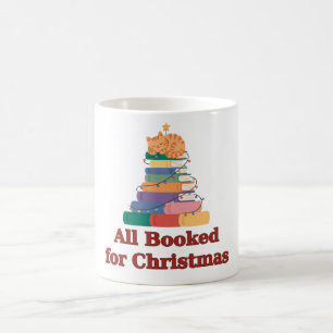 Taza De Café Todo reservado para el libro de gato de Navidad Ár
