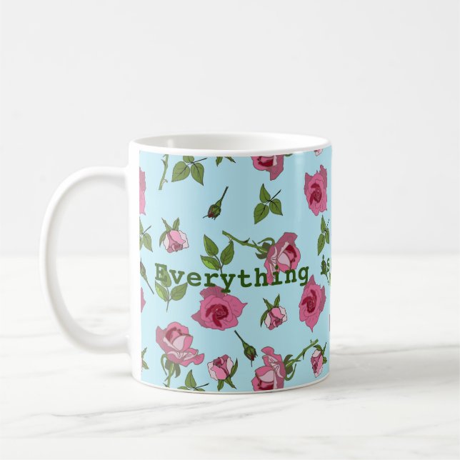 Taza De Café Todo se acerca rosas Mug (Izquierda)