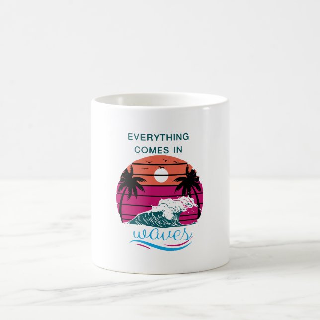 Taza De Café Todo viene en olas (Centro)