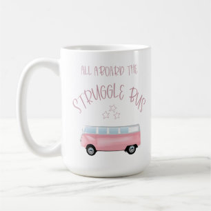 Taza De Café Todos a bordo del bus de lucha Mug White Ceramic M