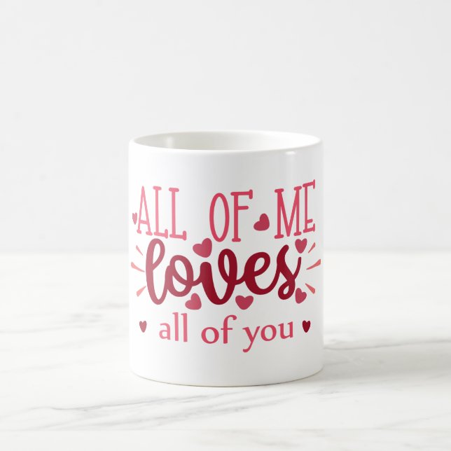 Taza De Café Todos amamos a todos ustedes amor valentino (Centro)