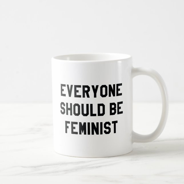 Taza De Café Todos deberían ser feministas (Derecha)