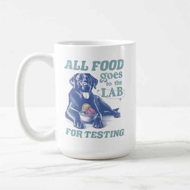 Taza De Café Todos los alimentos van al laboratorio negro para  (Izquierda)