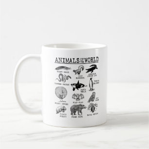 Taza De Café Todos los Animales del Mundo Antiguo Meme Divertid