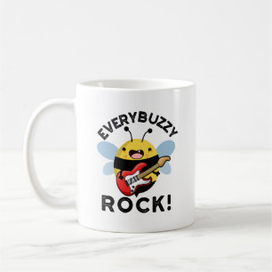 Taza De Café Todos los Buzzy Rock Funny Music Bee Pun