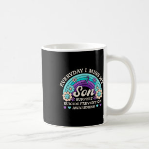 Taza De Café Todos los días extraño a mi hijo apoyar la prevenc