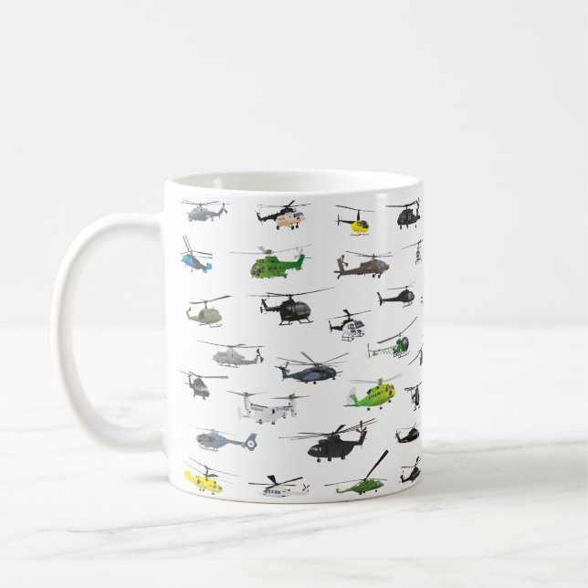 Taza De Café Todos los helicópteros (Izquierda)