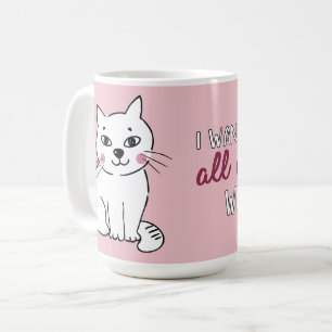 Taza De Café Todos los nueve viven con ustedes Romantic cat Val