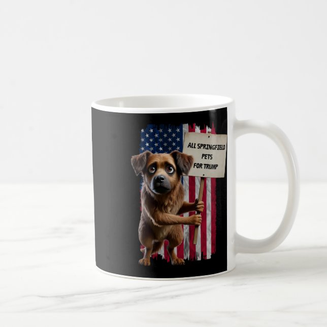 Taza De Café Todos Los Perros Springfield Para Trump Comen Perr (Derecha)