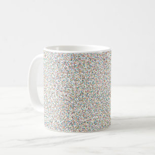 Taza De Café Todos los puntos de arcoiris coloridos
