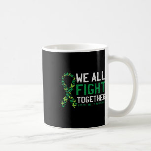 Taza De Café Todos luchan juntos por la conciencia de la salud
