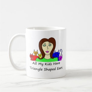 Taza De Café Todos mis oídos formados HaveTriangle de los niños