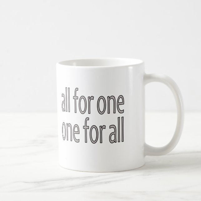 Taza De Café Todos para uno, la O.N.U vierten Tous (Derecha)