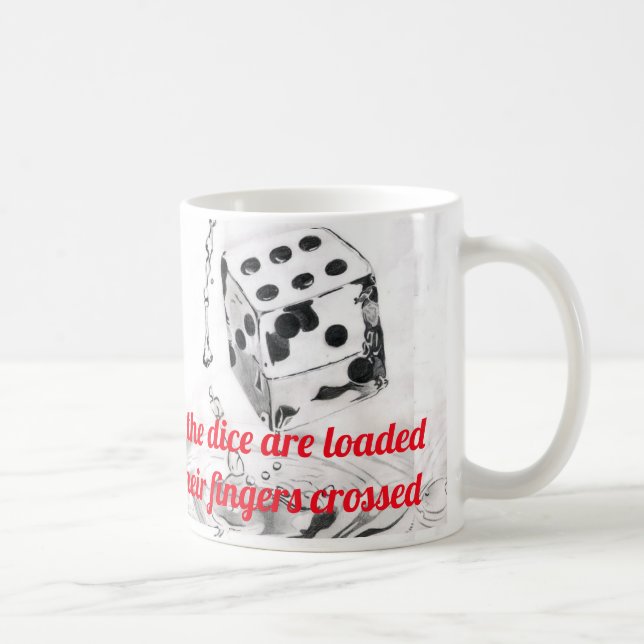 Taza De Café Todos saben que los dados están cargados Lyric 2 (Derecha)