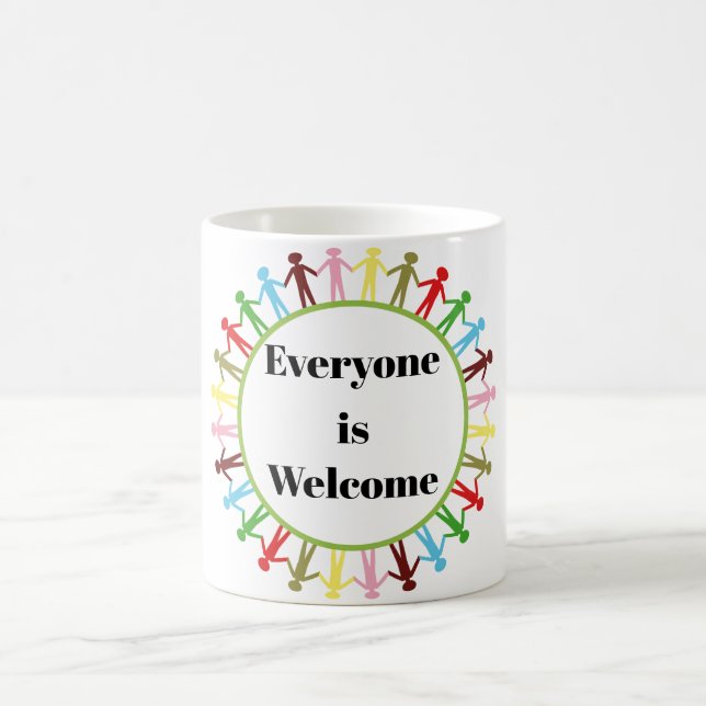 Taza De Café Todos son bienvenidos a Coffee Mug (Centro)